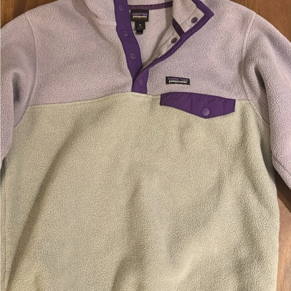 Patagonia synchilla snap fleece Purple and grey vintage from the 2000s - Picture 3 of 4